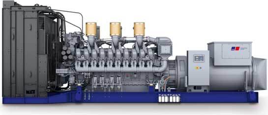 mtu 1550-3250 kW diesel generator